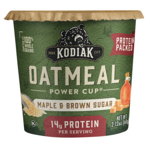 Kodiak Oatmeal, Maple & Brown Sugar, Protein Packed