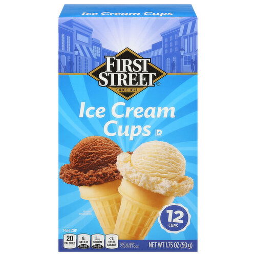 First Street Ice Cream Cups