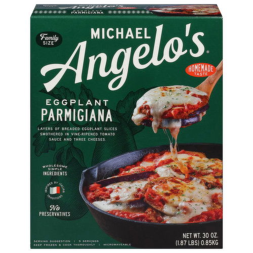 Michael Angelo's Parmigiana, Eggplant, Family Size