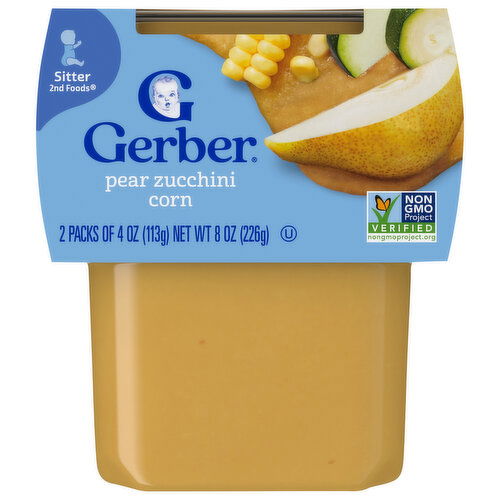 Gerber Sitter 2nd Foods Pear Zucchini Corn
