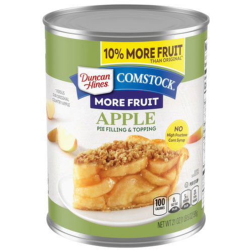 Duncan Hines Comstock More Fruit Apple Pie Filling and Topping