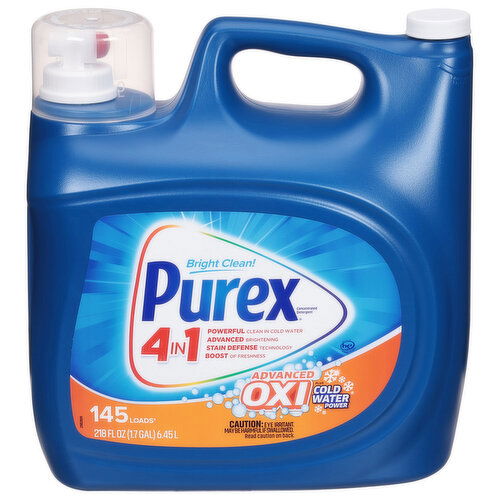 Purex 4 in 1 Advanced Oxi Plus Cold Water Power Concentrated Detergent