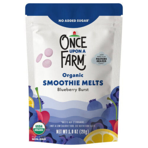 Once Upon A Farm Smoothie Melts Blueberry Burst Image 1 of 4
