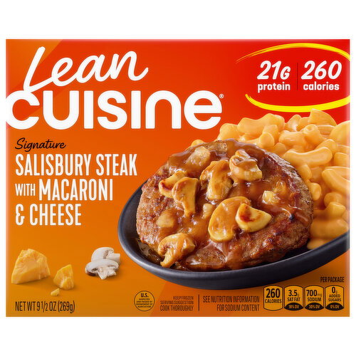Lean Cuisine Signature Salisbury Steak with Macaroni & Cheese Image 1 of 6