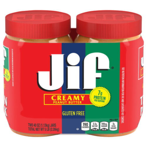 Jif Gluten Free Creamy Peanut Butter