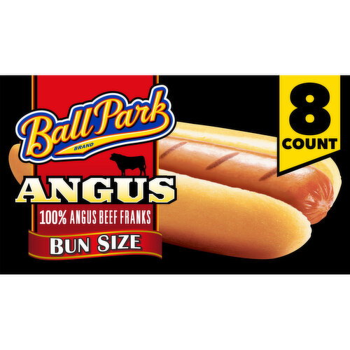Ball Park Bun Length Angus Beef Hot Dogs