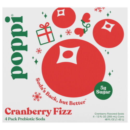 Poppi Cranberry Fizz Prebiotic Soda