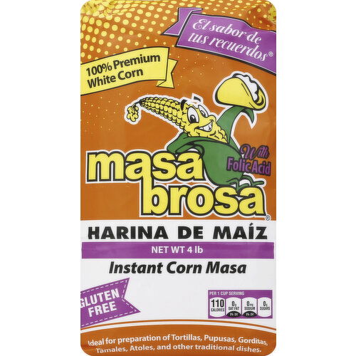 Masabrosa Corn Masa, Instant