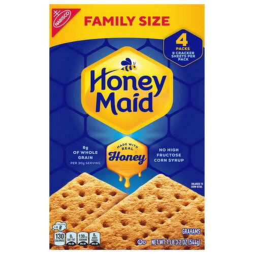 Honey Maid Crackers, Graham, Family Size