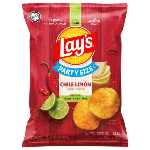 Lay's Chile Limon Flavored Potato Chips Party Size