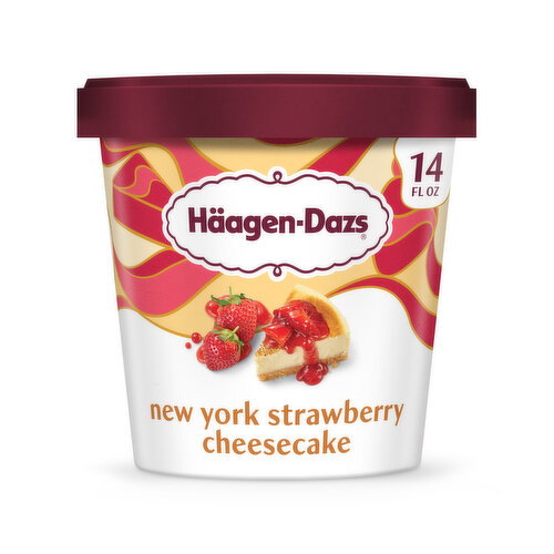 Haagen-Dazs New York Strawberry Cheesecake Ice Cream Image 1 of 11