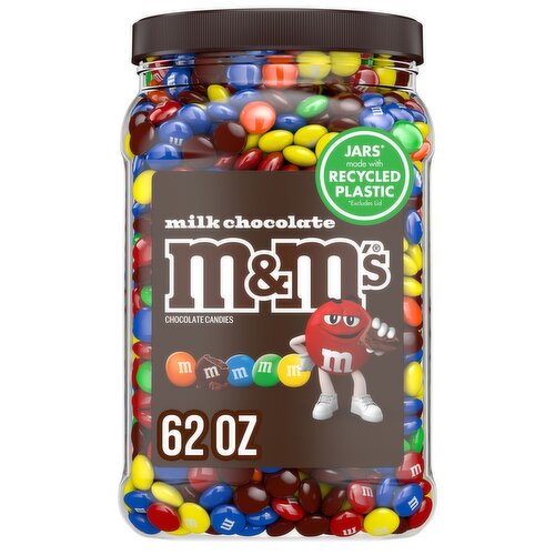 M&M'S M&M's Milk Chocolate Chocolate Candy Bulk Jar, 62 Oz