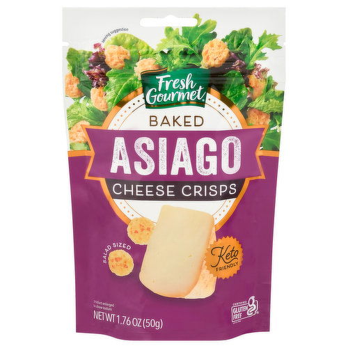 Fresh Gourmet Cheese Crisps, Asiago