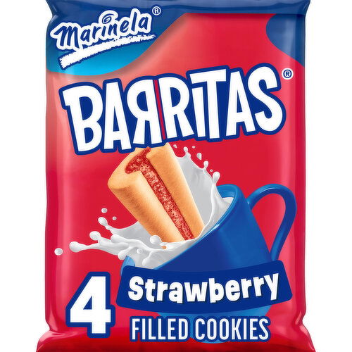 Marinela Fresa Strawberry Filled Cookies, Twin Pack, 2 packs, 3.88 oz