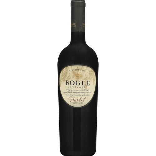 BOGLE VINEYARDS Merlot, California, Vintage 2017