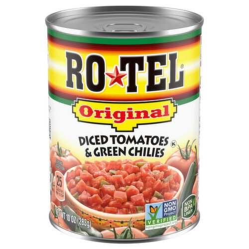 Ro-Tel Original Diced Tomatoes & Green Chilies Image 1 of 4