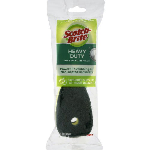 Scotch Brite Dishwand Refills, Heavy Duty