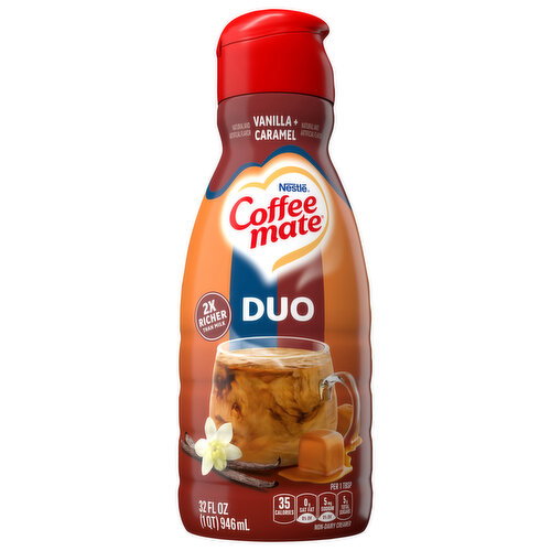 Coffee-Mate Non-Dairy Duo Vanilla + Caramel Creamer Image 1 of 6