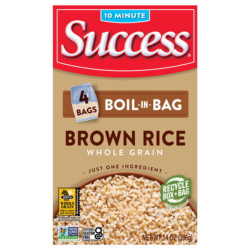 Success Boil-in-Bag Whole Grain Brown Rice Image 1 of 6