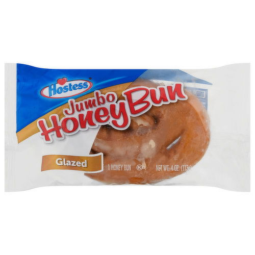 Hostess Honey Bun, Glazed, Jumbo