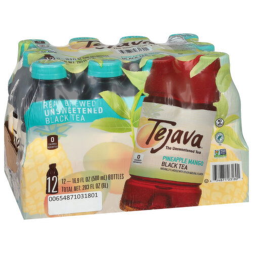 Tejava Black Tea, Pineapple Mango, Unsweetened
