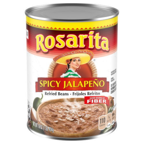 Rosarita Refried Beans, Spicy Jalapeno