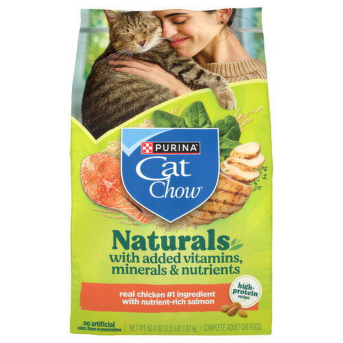 Cat Chow Cat Food, Naturals, Original, For All Life Stages Image 1 of 6
