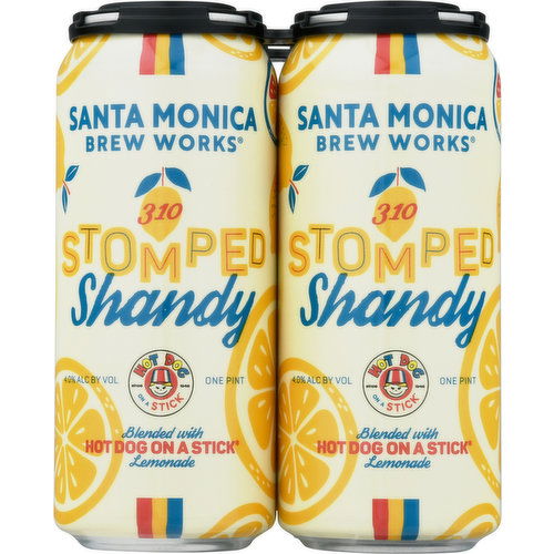 Santa Monica Beer, Double IPA, 310 Stomped Shandy