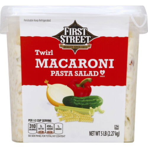 First Street Pasta Salad, Macaroni, Twirl