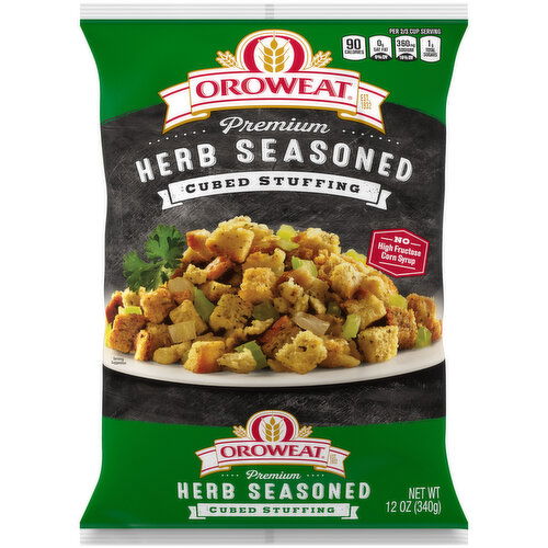 Oroweat Herb Seasoned Cubed Stuffing, 12 oz