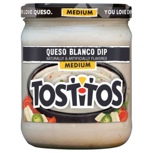 Tostitos Dip, Queso Blanco, Medium