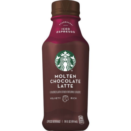 Starbucks Iced Espresso, Molten Chocolate Latte