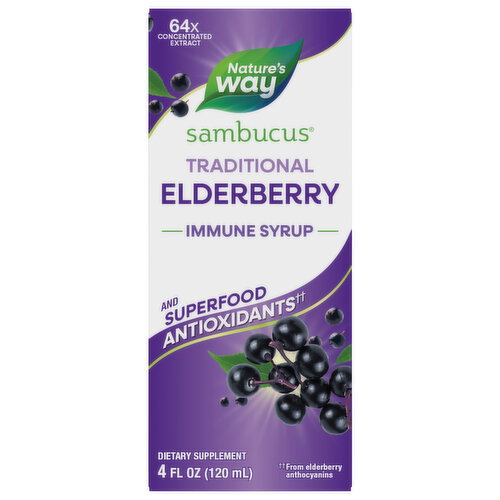 Nature's Way Traditional Elderberry Immune Syrup and Superfood Antioxidants Image 1 of 5