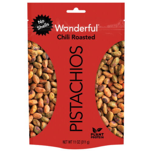 Wonderful Pistachios, No Shells, Chili Roasted