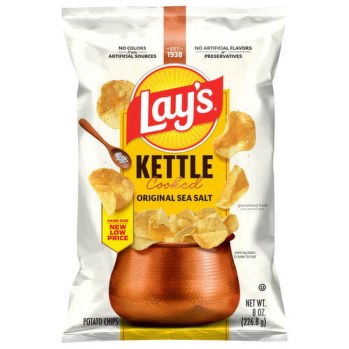 Lay's Kettle Cooked Original Sea Salt Potato Chips