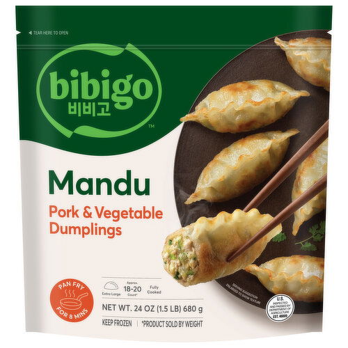 Bibigo Mandu Pork & Vegetable Dumplings
