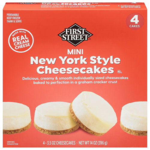 First Street Cheesecake, New York Style, Mini