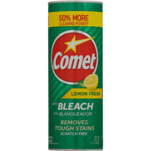 Comet Powder Cleanser, Lemon Fresh, with Bleach