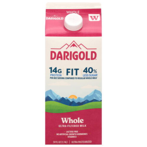 Darigold Milk, Lactose Free, Whole, Fit