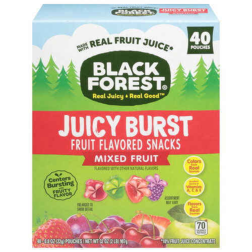 Black Forest Fruit Flavored Snacks, Mixed Fruit