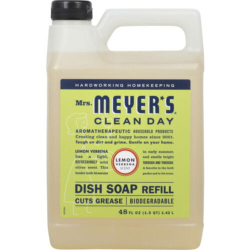 Mrs. Meyer's Dish Soap, Refill, Lemon Verbena Scent