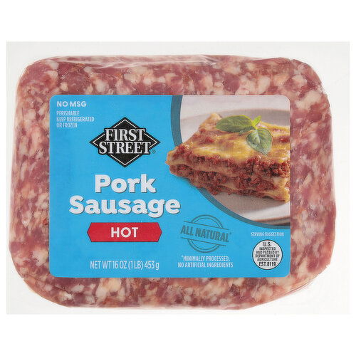 First Street Hot Pork Sausage