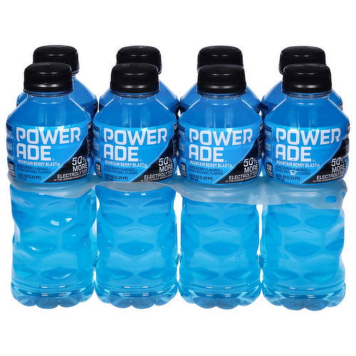 Powerade Sports Drink, Mountain Berry Blast, 8 Pack
