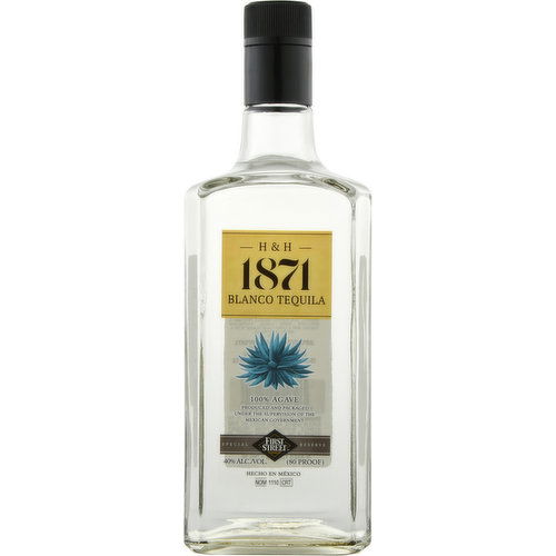 First Street Tequila, Blanco, H & H 1871