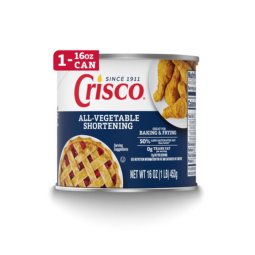 Crisco All-Vegetable Shortening, Gluten-Free Image 1 of 6