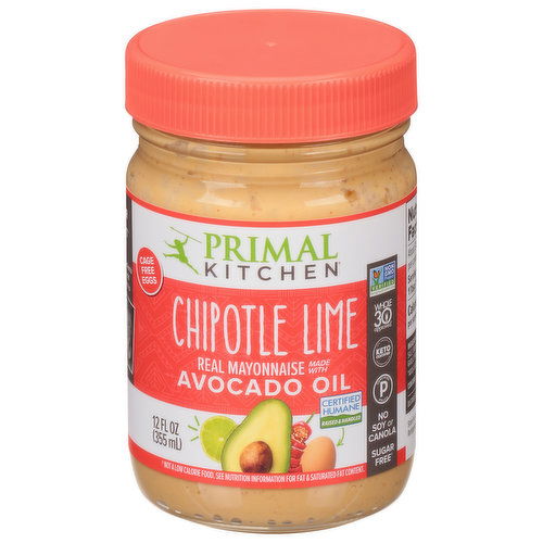 Primal Kitchen Mayonnaise, Chipotle Lime