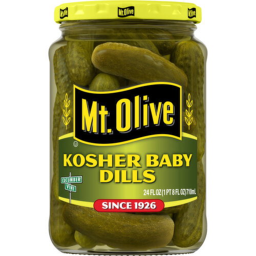 Mt. Olive Kosher Baby Dills Pickles Image 1 of 6