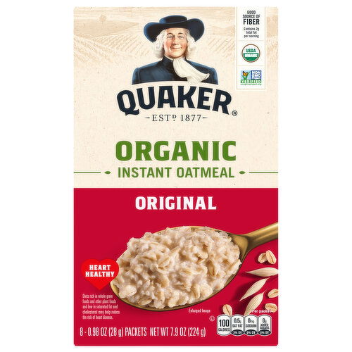 Quaker Organic Original Instant Oatmeal