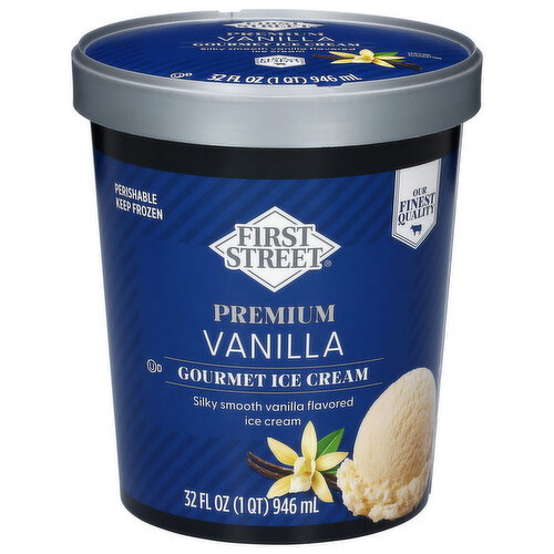 First Street Premium Vanilla Gourmet Ice Cream