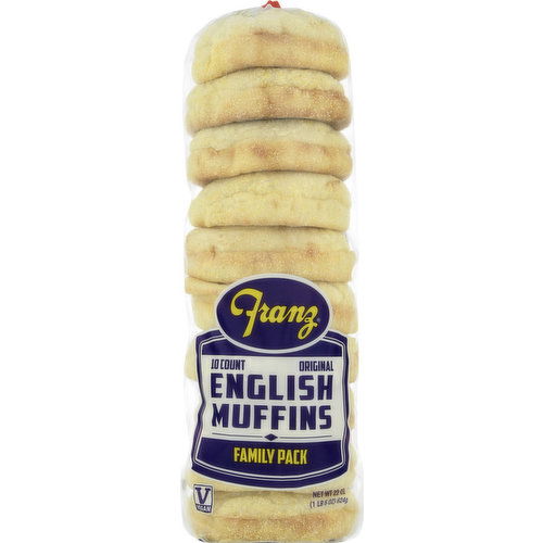 Franz English Muffins, Original, Family Pack